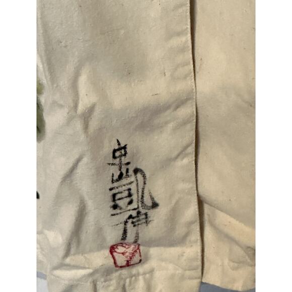 NWT One-of-a-Kind Oriental Painting by Kay Stratman "Singing Bird" 100% Silk - Picture 7 of 16